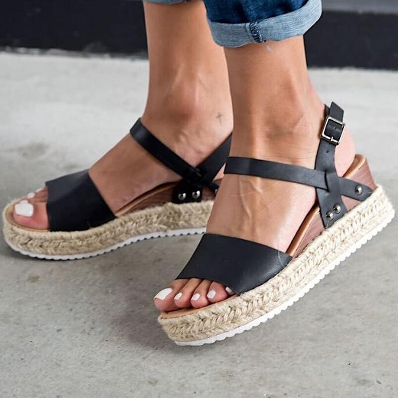 Trendy Dames Espadrille Zomersandalen – Liv