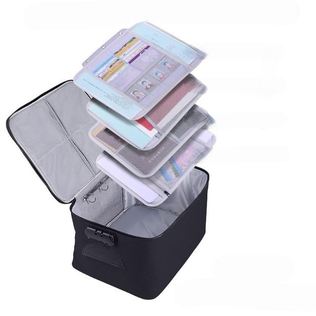 Vergrendelbare Waterdichte Documentopslagdoos – 1 Kopen, 1 GRATIS Multi-Laags Reisorganizer