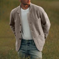 Heren cardigan met getailleerde pasvorm – Dario
