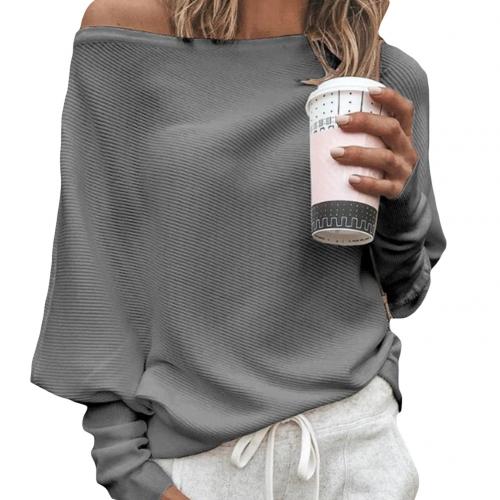 Trendy Gebreide Off-Shoulder Damestrui - Sophie