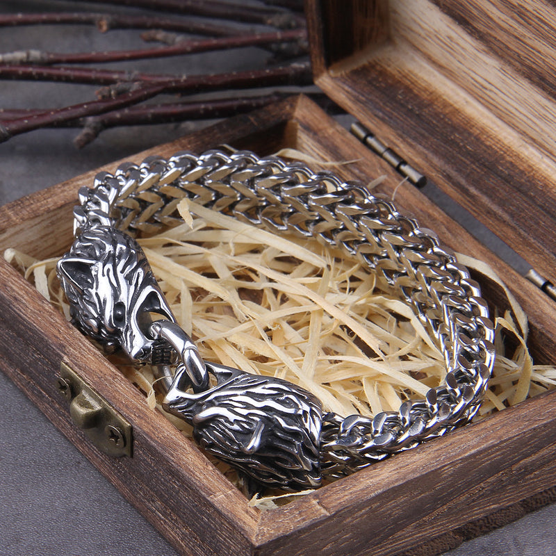 Viking Wolf Charm Armband – Ragnar