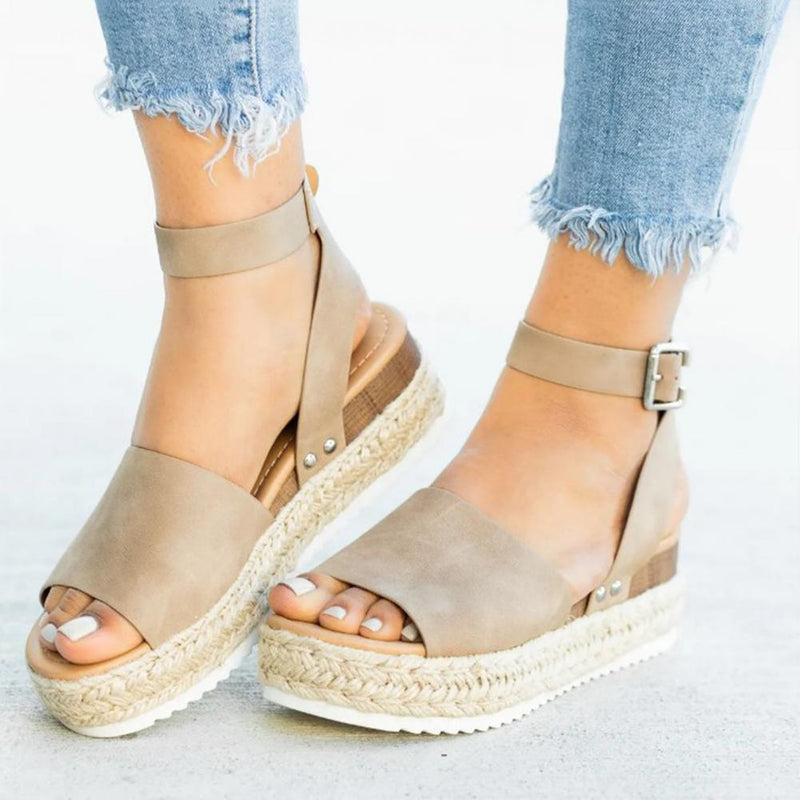 Trendy Dames Espadrille Zomersandalen – Liv