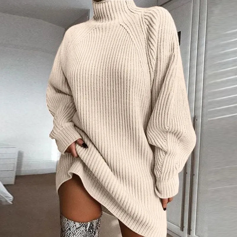 Comfortabele Coltrui Jurk - Celeste