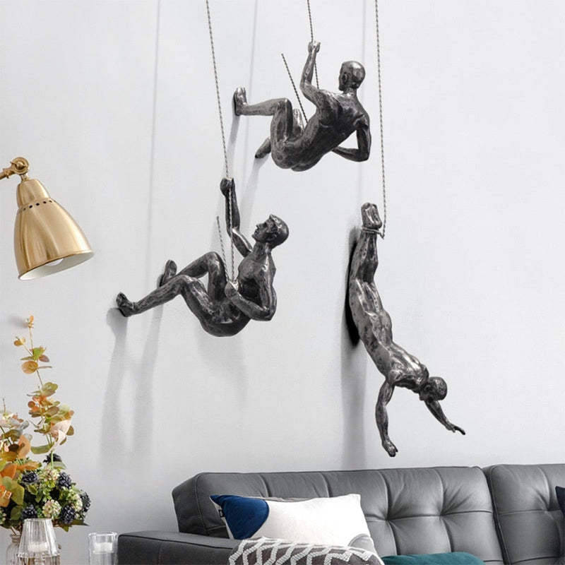 Bergbeklimmer Wandsculptuur – PeakFigures