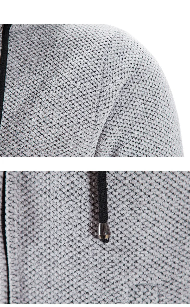 Middenlange Wollen Hoodie voor Heren - Luca