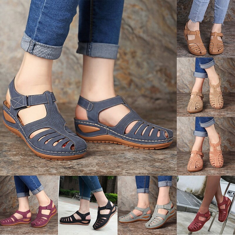 Leren Orthopedische Dames Sandalen – Elin