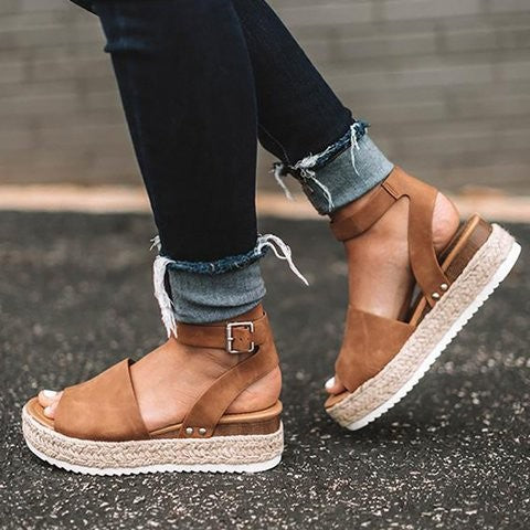 Trendy Dames Espadrille Zomersandalen – Liv
