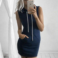 Trendy Mouwloos Mini Zomerjurk met Twist Detail – Liora