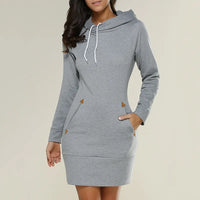 Hoody Sweatjurk met Zakken - Isabella