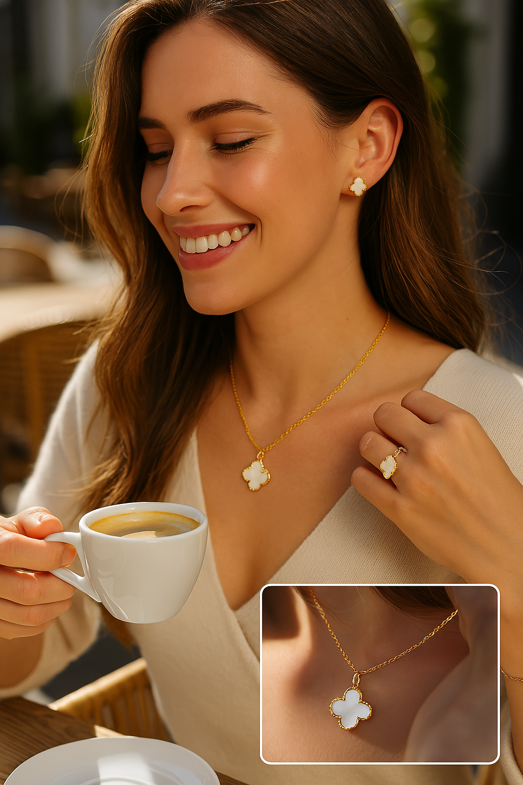 Halskette Und Ohrringe - LuckJewelry