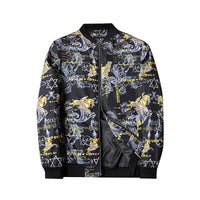 Heren Bomberjack met Abstracte Print - Enzo