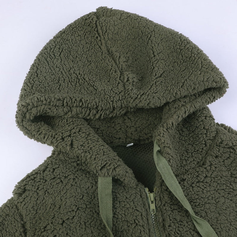 Fluffy Damesvest met Capuchon - Sofia