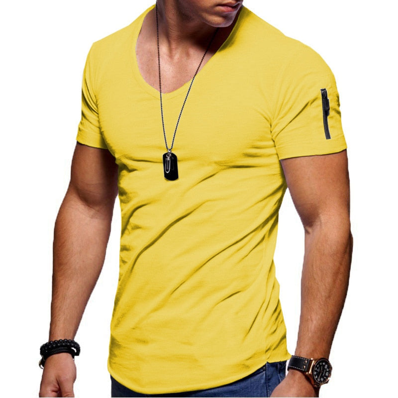 Heren V-hals Sportshirt – Milan