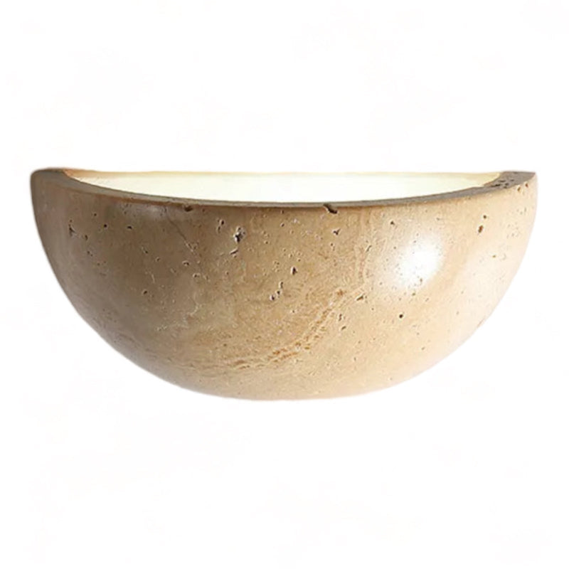Halfronde LED Wabi-Sabi Wandlamp - ZenGlow