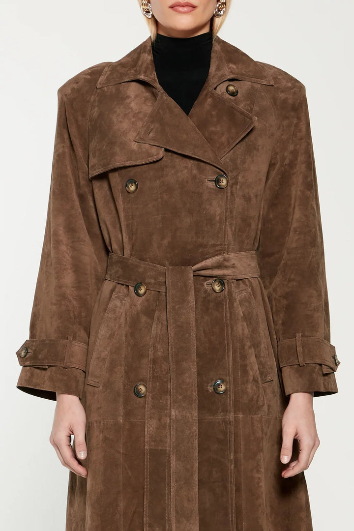 Faux Suede Winterjas voor Dames - Sorina