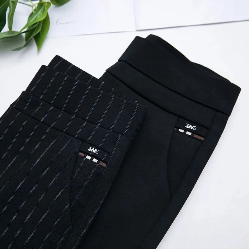 Rechte Damesbroek met Elastische Hoge Taille - Sophia
