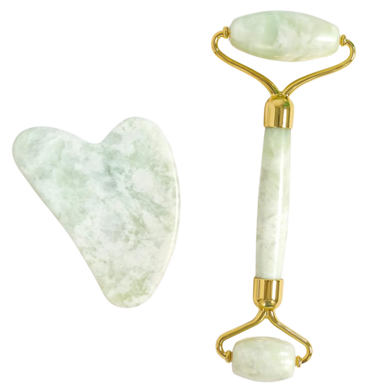 Instant Glow Gua Sha & Jade Roller Set