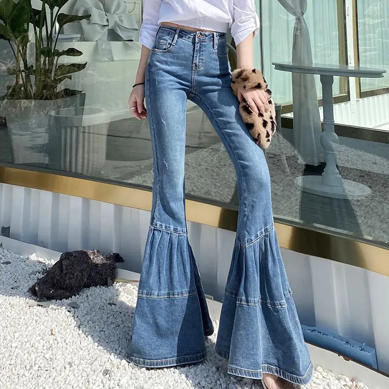 Hoge Taille Flared Jeans - Mia