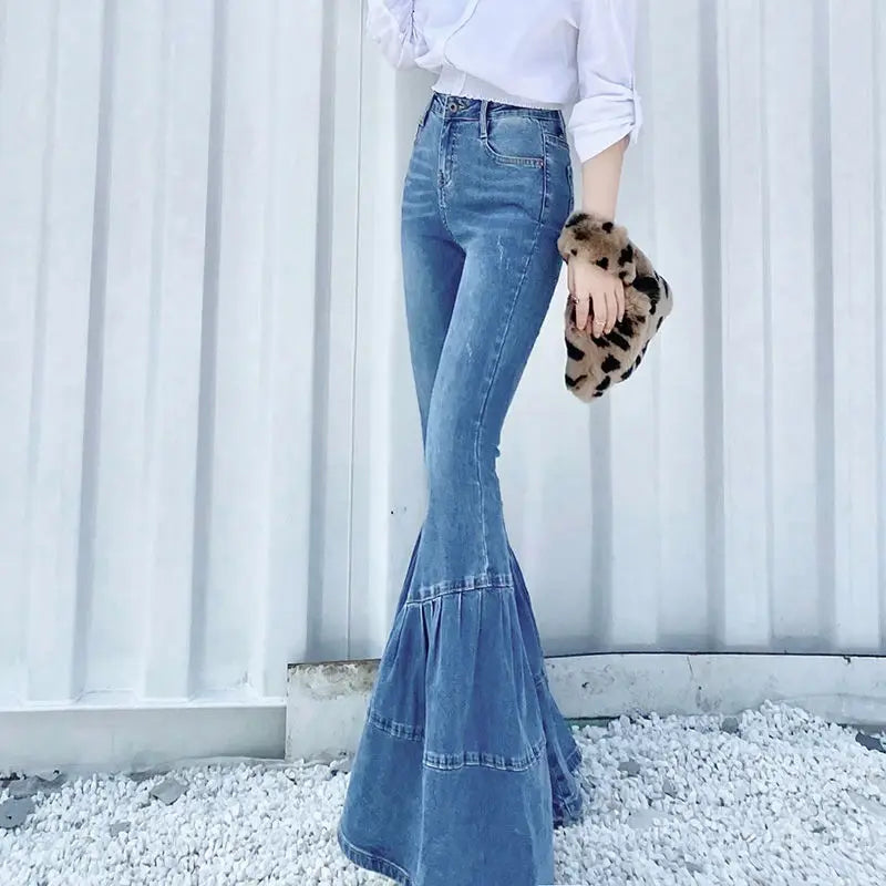 Hoge Taille Flared Jeans - Mia