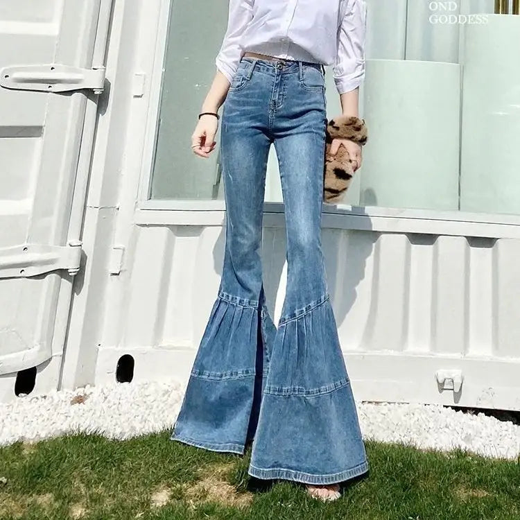 Hoge Taille Flared Jeans - Mia