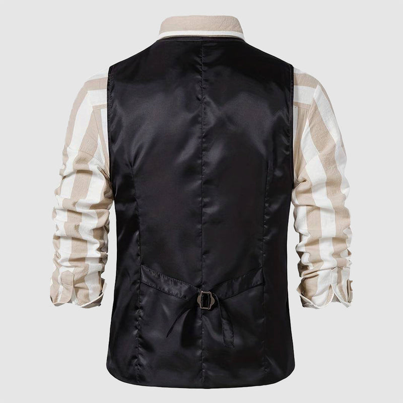 Vintage Heren Gilet met Ruitpatroon – Henri