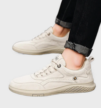 Luxe Leren Sneakers met Vetersluiting - Victor