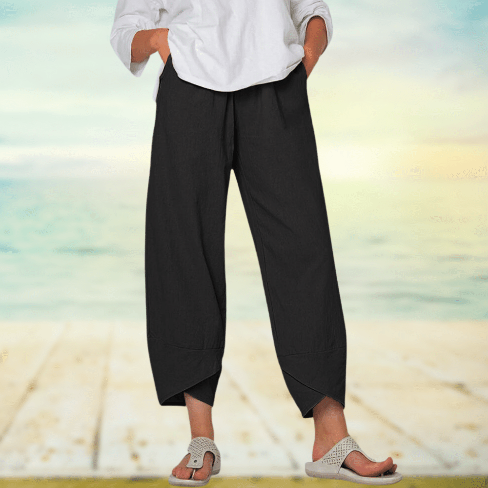 Lichte Katoenen Broek met Elastische Tailleband – Mila