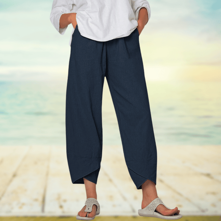Lichte Katoenen Broek met Elastische Tailleband – Mila