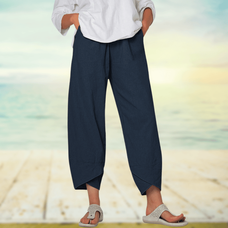 Lichte Katoenen Broek met Elastische Tailleband – Mila