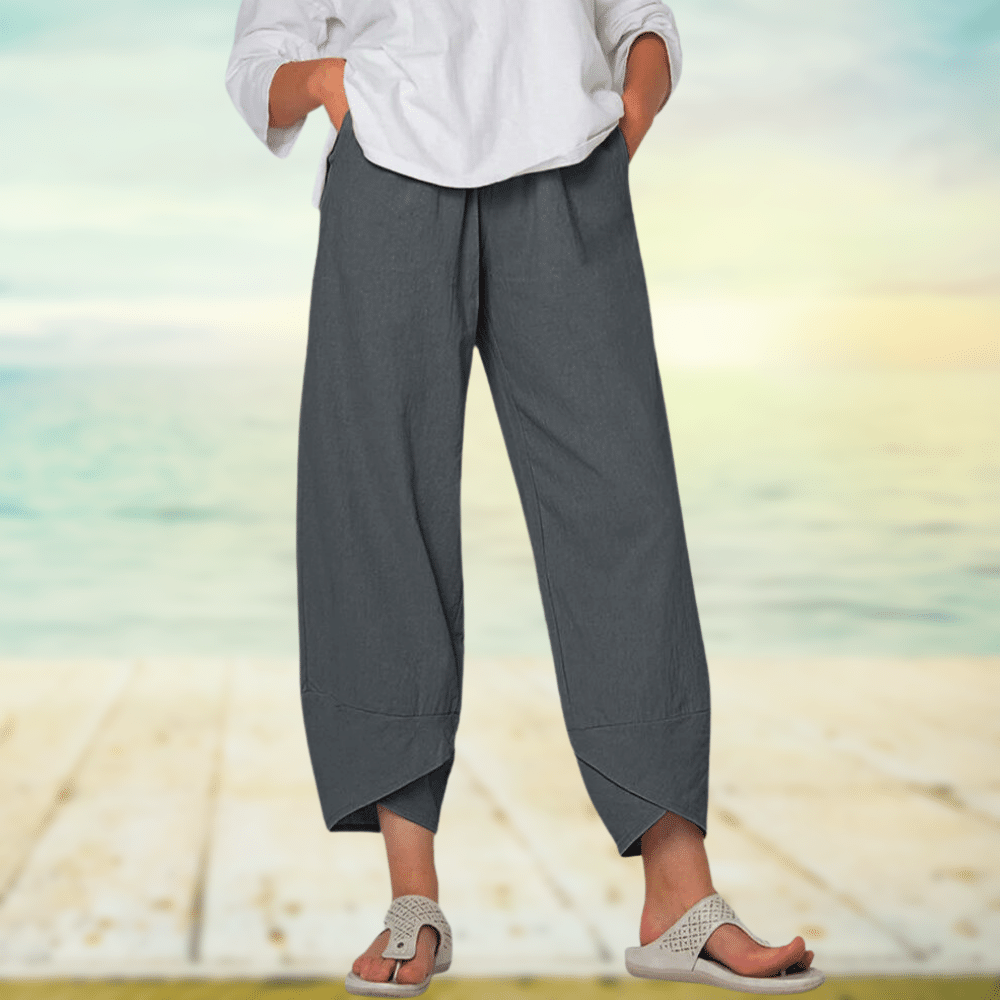 Lichte Katoenen Broek met Elastische Tailleband – Mila