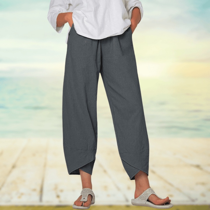 Lichte Katoenen Broek met Elastische Tailleband – Mila