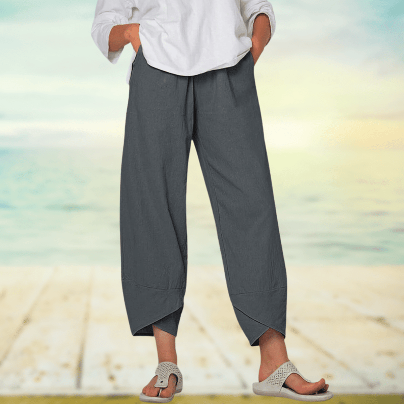 Lichte Katoenen Broek met Elastische Tailleband – Mila