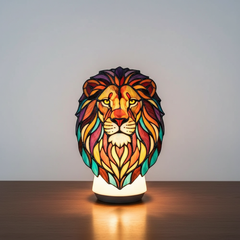 Kunstvolle Tischlampe - AnimalGlow