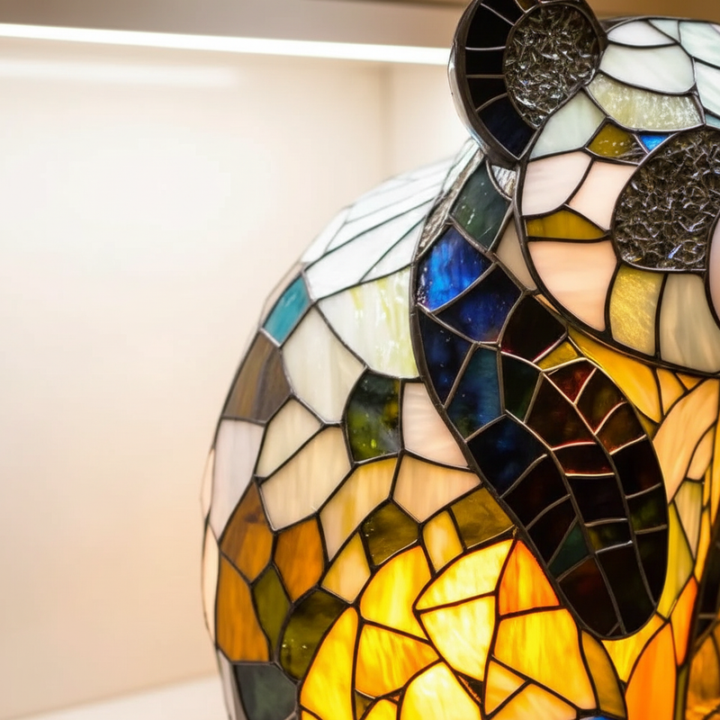 Kunstvolle Tischlampe - AnimalGlow