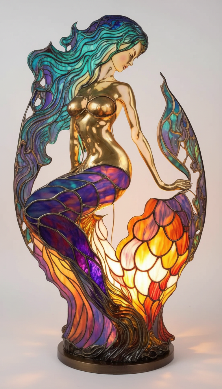 Kunstvolle Tischlampe - LightArt