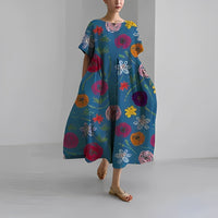 Boho-Bloemen Maxi Jurk - FloraChic