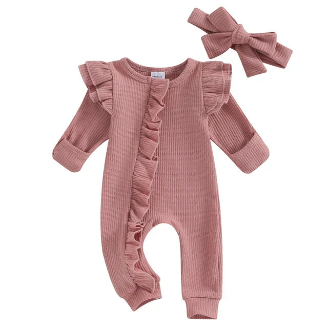 Meisjes Babypakje met Ruches – NolaBloom