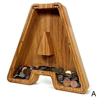 Houten Alfabet Spaarpot - LetterSaver