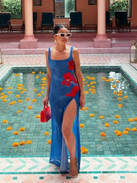 Luchtige lange zomer-maxi-jurk met een vloeiende silhouet – Zelda