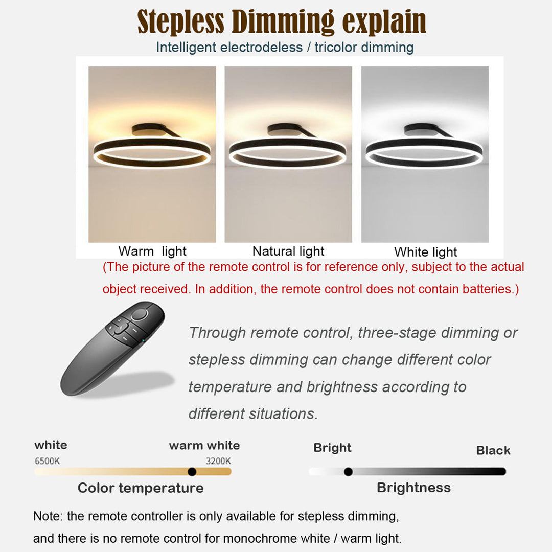 Nowoczesna lampa sufitowa LED - Luminara