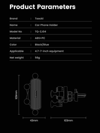Vardi Dante™ Car Holder | Op ventilatie gemonteerde mobiele telefoonstandaard