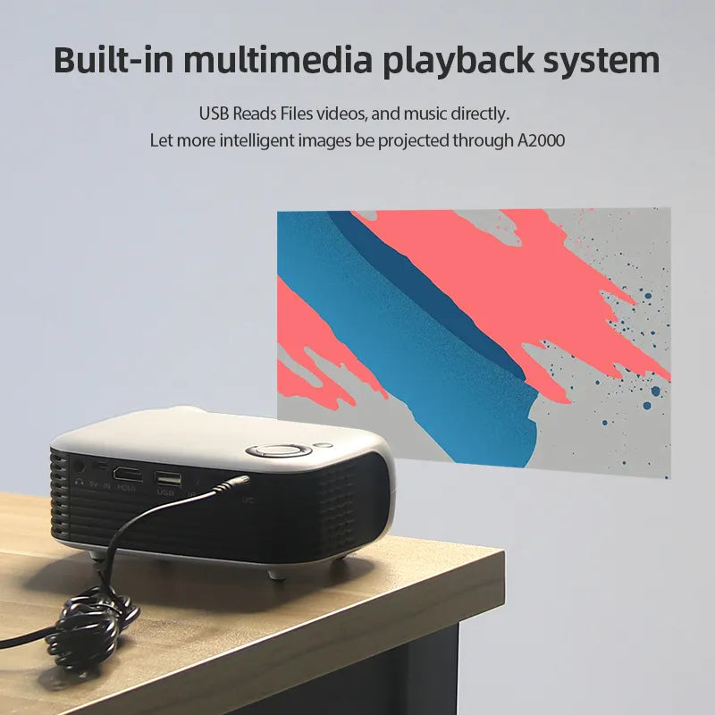 Vardi Dante™ Mini Projektor | Ciesz się wszędzie doświadczeniem kina!