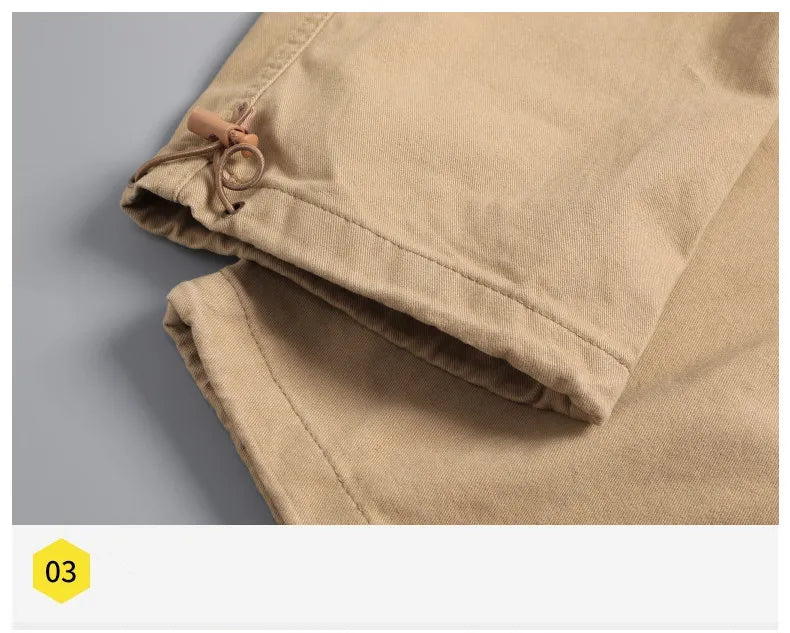 Vardi Dante™ Casual Cargo | Bawełniane spodnie z dużą kieszenią