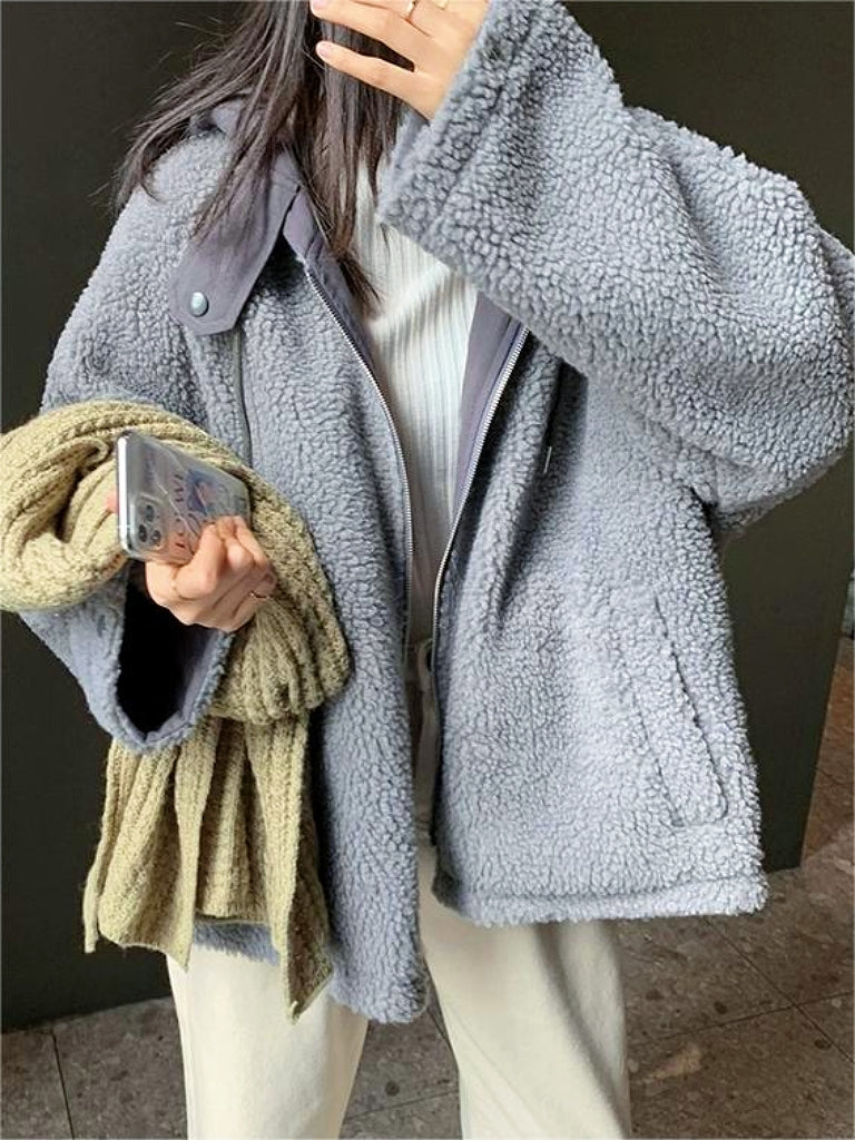 Warme Oversized Damesjas met Capuchon - Freya Fleece Parka