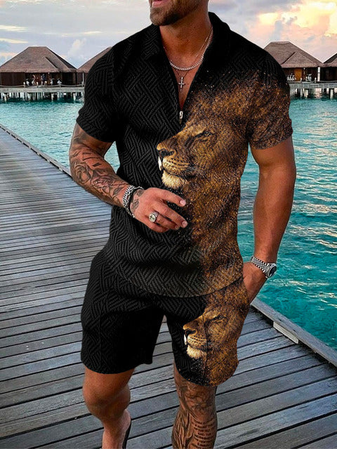 Tweedelige Heren Zomerset met Polo en Shorts – Damon