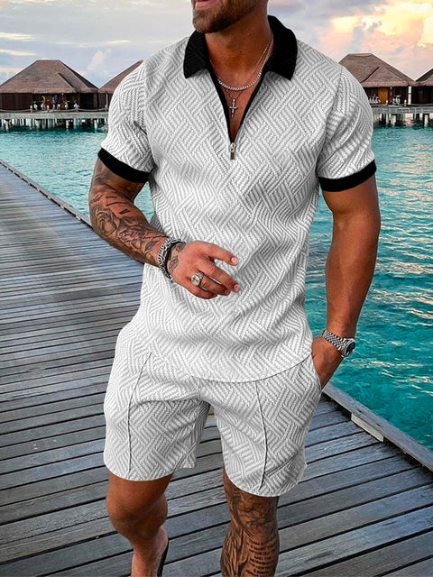 Tweedelige Heren Zomerset met Polo en Shorts – Damon