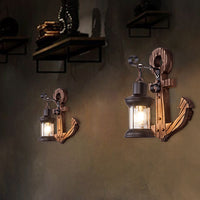 Houten Anker LED Wandlamp – Nautica