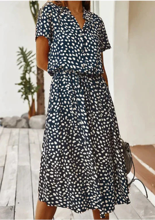 Vintage Zomerjurk met Middenmouwen – Maevy