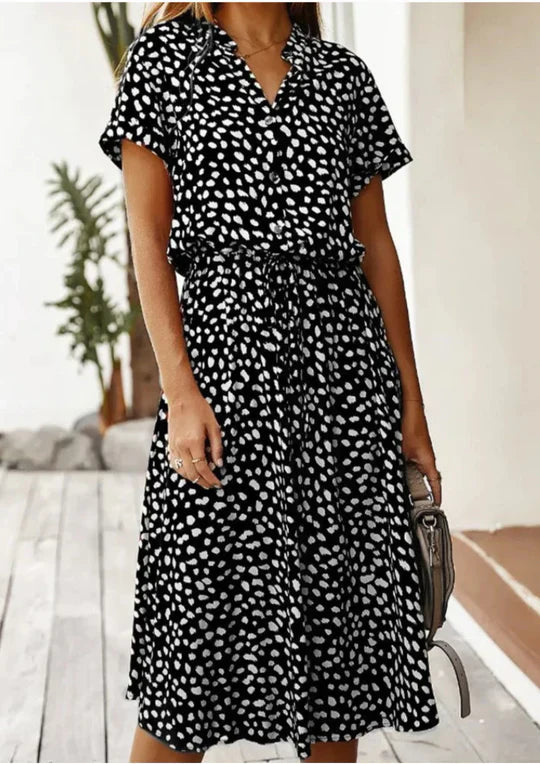 Vintage Zomerjurk met Middenmouwen – Maevy