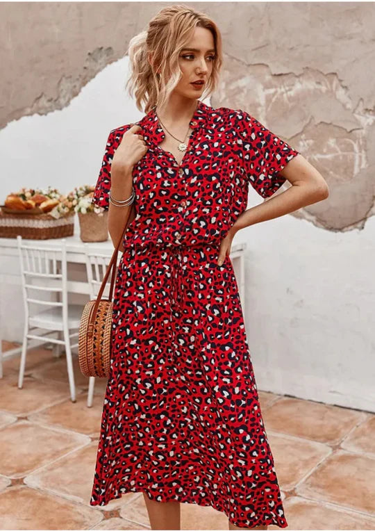 Vintage Zomerjurk met Middenmouwen – Maevy